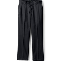 School Uniform Boys Husky Iron Knee Blend Plain Front Chino Pants