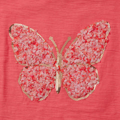 Girls Short Sleeve Ruffle Tee