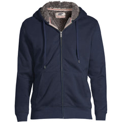 Men's Big and Tall Serious Sweats Full Zip Sherpa Fleece Hoodie