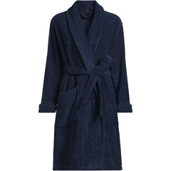 Women's Soft Terry Long Sleeve Knee Length Robe