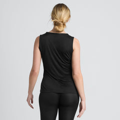 Women's Petite Silk Interlock Thermal Long Underwear Base Layer Tank Top