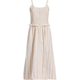 Women's Petite Linen Blend Pintuck Tank Midi Dress
