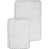 Chesapeake Crochet Cotton Anti Skid 2 Piece Bath Rug Set