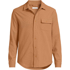 Men's Long Sleeve Knit Workwear Waffle Shirt
