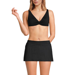 Women's D-Cup Twist Front Underwire Bikini Swimsuit Top