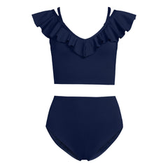 Women's Mastectomy LE x T and T The Tegan Ruffle Midkini Set