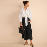 Women's Tall Creaseless High Rise Palazzo Crop Pants