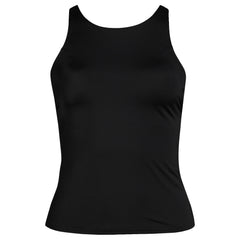Women's D-Cup Tugless High Neck Strappy Back Tankini Swimsuit Top