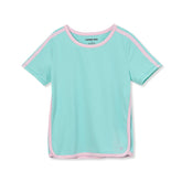 Girls Short Sleeve Active Curved Hem Tee