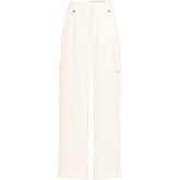 Women's Plus Size Soft Polish Cargo High Rise Wide Leg Pants