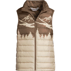 Men's Tall Wanderweight Packable Print Down Vest