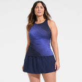Women's Plus Size Tulip Hem Swim Skort
