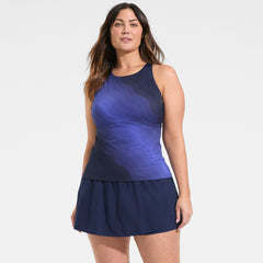 Women's Plus Size Tulip Hem Swim Skort