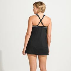 Women's Plus Size DDD-Cup High Neck Swim Dress Swimsuit