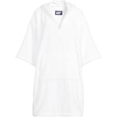 Women's Terry 3/4 Sleeve Pullover Hooded Spa Robe