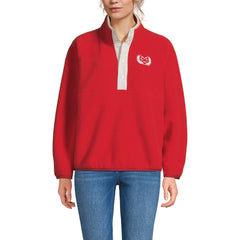 Unisex Tall Snap Neck Fleece Pullover