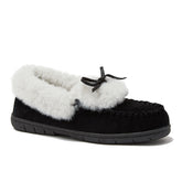 Women's Fluffy Lined Indoor Outdoor Moccasin Slippers