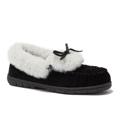 Women's Fluffy Lined Indoor Outdoor Moccasin Slippers