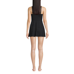 Women's DDD-Cup Chlorine Resistant Tulip Wrap Swim Dress One Piece Swimsuit