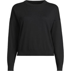 Women's Cotton Wedge Crew Neck Sweater