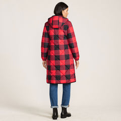 Women's Print FeatherFree Insulated Diamond Quilted Maxi Coat