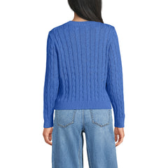 Women's Petite Drifter Classic Cable Crew Neck Sweater