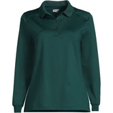 School Uniform Women's Long Sleeve Rapid Dry Polo Shirt