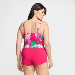 Women's Plus Size Sweetheart Wrap Midkini Top