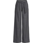 Women's Plus Size Brushed Flannel Mid Rise Wide Leg Trousers