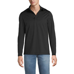 School Uniform Men's Big Rapid Dry Long Sleeve Modern Fit Polo
