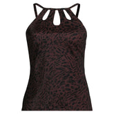 Women's Keyhole Halter Tankini Swimsuit Top
