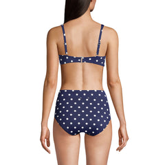 Women's DD-Cup Chlorine Resistant Twist Front Underwire Bikini Swimsuit Top