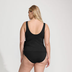 Women's Plus Size DDD-Cup Side Tie Tankini Top