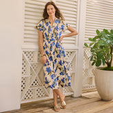 Women's Poplin Pintuck Detail Shirt Dress