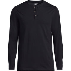 Men's Big and Tall Long Sleeve Cotton Supima Henley
