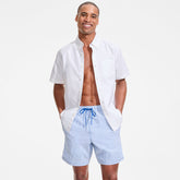 Mens 7" Seersucker Volley with Hydroliner Swim Trunk