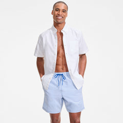 Mens 7" Seersucker Volley with Hydroliner Swim Trunk