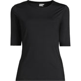 Women's Elbow Sleeve Crewneck Garden Tee- Sunshade UPF 50 Quick Dry