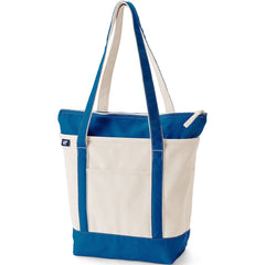 Medium 5 Pocket Zip Top Long Handle Canvas Tote Bag