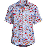 Men's Big and Tall Traditional Fit Short Sleeve Linen Shirt