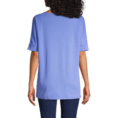 Women's Maternity Cotton Polyester Short Sleeve Shirt