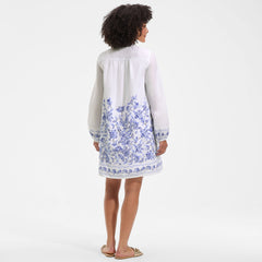 Women's Tall Voile Tie Neck Dress