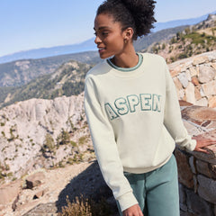 Women's Serious Sweats Oversized Long Sleeve Crew Neck Sweatshirt - Set Top