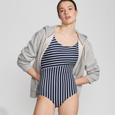 Women's DD-Cup Scoop Neck Tugless Sporty One Piece Swimsuit