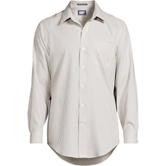 Men's Pattern No Iron Supima Pinpoint Straight Collar Dress Shirt