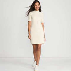Women's Knit Rib Mock Neck Dress