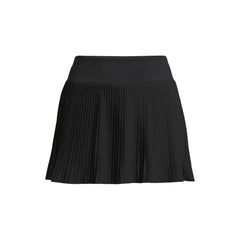Women's High Waisted Pleated Woven Swim Skort