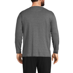 Men's Big and Tall Knit Rib Pajama Henley