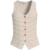 Women's Plus Size Drapey Rib Vest