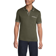 Men's Short Sleeve Tipped Welt Pocket Performance Supima Polo